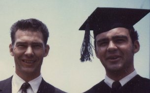 Dad with me at graduation from college, 1969